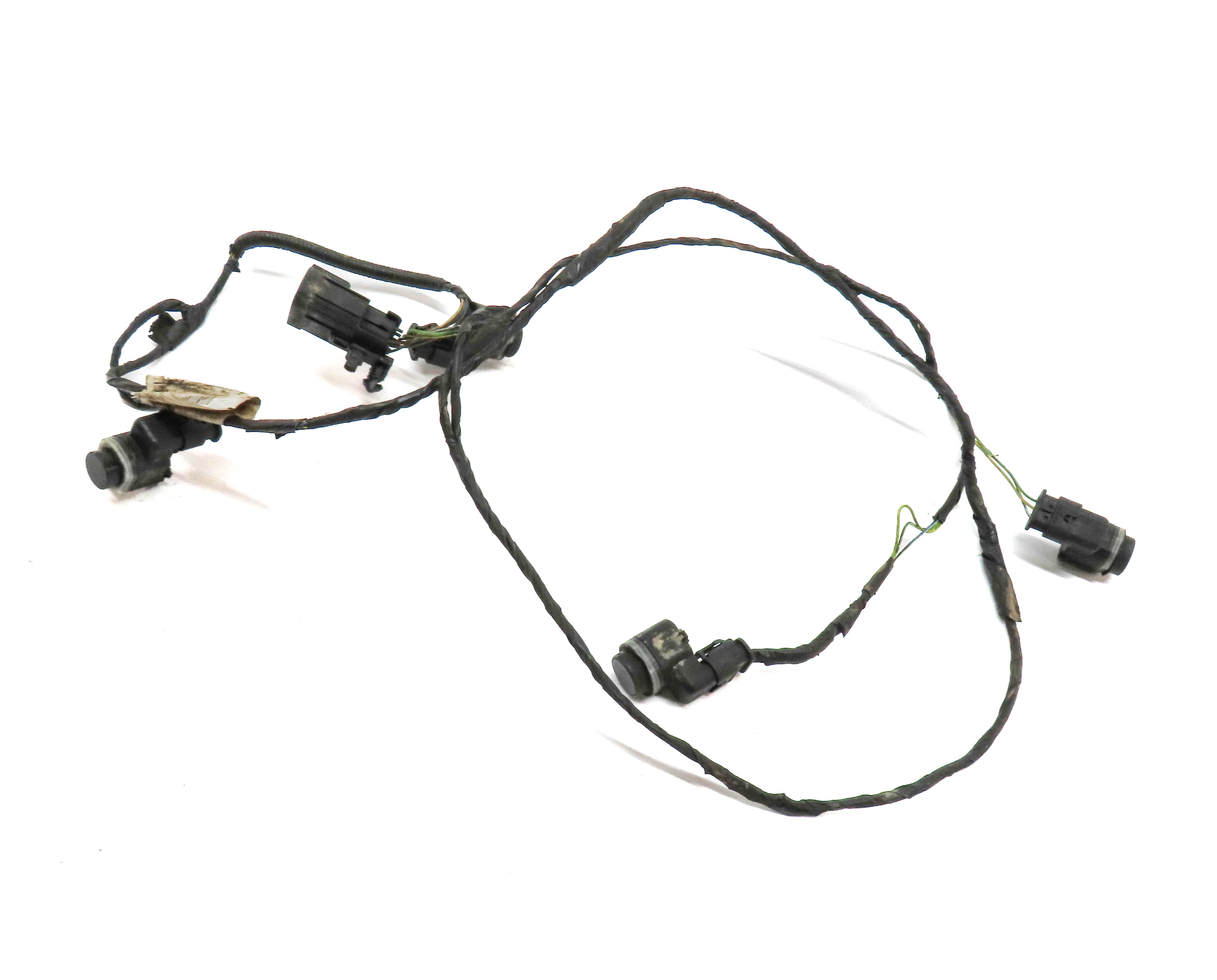 2010 RANGE ROVER (L322) REAR PDC PARK SENSOR SET-4 w/ HARNESS (Black) — exact item pictured